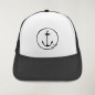 Cap "Viento" Nero e bianco - The Anchor Logo con ricamo