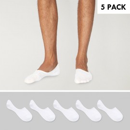 Lot 5 de chaussettes invisibles Homme Blanches Viento Basics