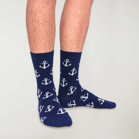 Socken mit marine-Print Ocean
