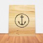 Wooden Table Transfer Woman Captain