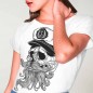 T-shirt Damen Weiß Skull Mattketmo