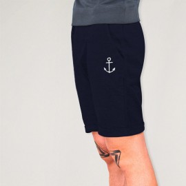 Graue shorts Marineblau Heat