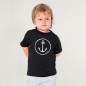 Camiseta Bebé Negro Anchor Logo