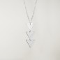 Necklace Unisex Silver Triangle