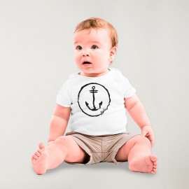 Camiseta Bebé Blanco Anchor Logo
