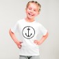 T-shirt Girl White Anchor Logo
