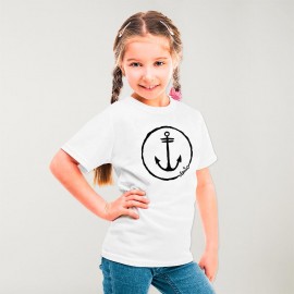 T-shirt Mädchen Weiß Anchor Logo