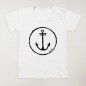 T-shirt Girl White Anchor Logo