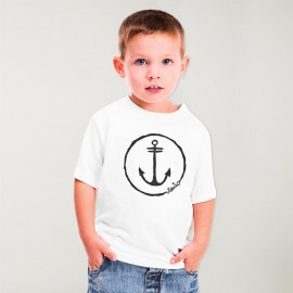 Camiseta Niño Blanco Anchor Logo