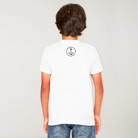 Camiseta de Niña Blanca Anchor Logo
