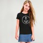 T-shirt Girl Black Anchor Logo