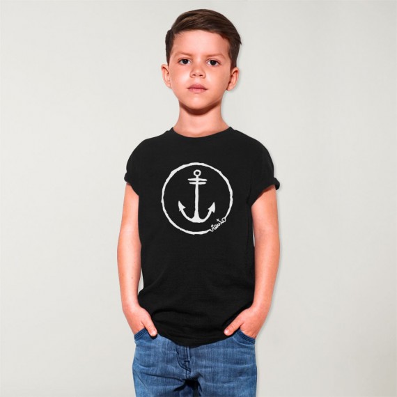 Camiseta Niño Negro Anchor Logo