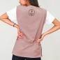 Women T-Shirt Pink Triforce Anchor Simple