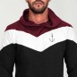 Hoodie Uomo Nero Patch Flash Anchor Simple
