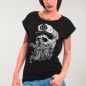 Women T-shirt Black Skull Mattketmo