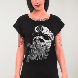 Camiseta de Mujer Negra Skull Mattketmo