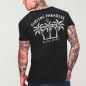 T-shirt Herren mit U-Ausschnitt Schwarz Aloha