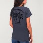 T-shirt à col en V Femme Océan Aloha