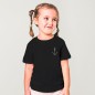 Girl T-shirt Black Anchor Simple