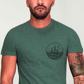 Camiseta de Hombre Verde Drifter