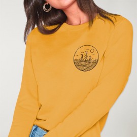 Women Sweatshirt Mustard Drifter