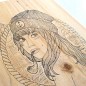 Wooden Table Transfer Woman Captain