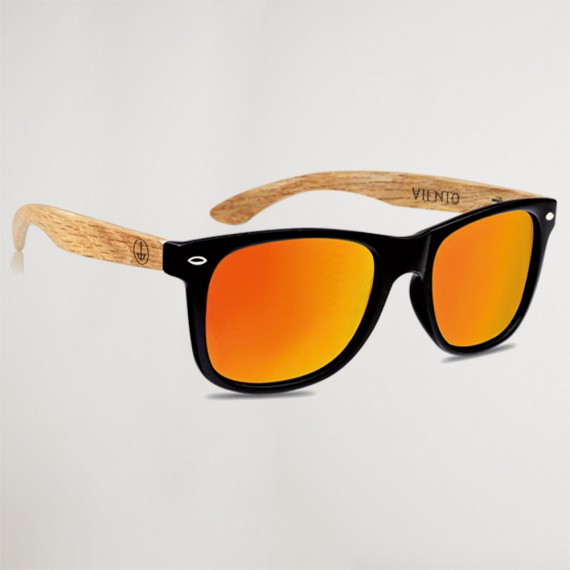 Hybrid Orange Forest Wooden Sunglasses
