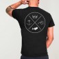 Men T-Shirt Black Crossed Ideals