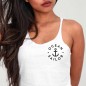 Women Tank Top White Anchor Letters