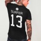 Men T-Shirt Black Surfer 13