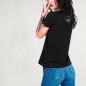 T-shirt Damen Schwarz Sail Pocket