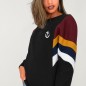 Women Sweatshirt Black Patch Best Mini Anchor