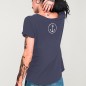 T-shirt mit V-Ausschnitt Damen Ozean Anker
