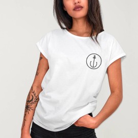 T-shirt Damen Weiß Viento Crew