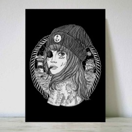 Illustration Noir Beauty Captain
