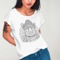 Camiseta de Mujer Blanca Ahoi Bear