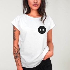 Women T-shirt White Thunder