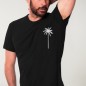Men T-Shirt Black Paradise Palm