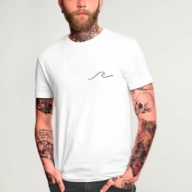 Camiseta de Hombre Blanca Waves