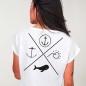 T-shirt Femme Blanc Crossed Ideals Special Edition