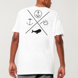 T-shirt Homme Blanc Crossed Ideals Special Edition