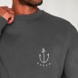 Men Sweatshirt Charcoal Happy Anchor