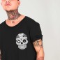 Men T-Shirt Open neck Black Oaxaca Soul