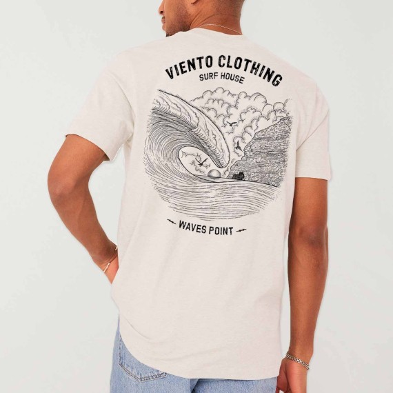 Camiseta de Hombre Blanco Vintage Cobra Point