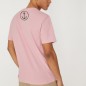 Men T-Shirt Pink Wooden Anchor