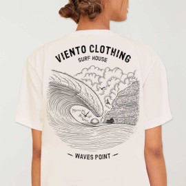 Camiseta Unisex Blanco Vintage Cobra Point
