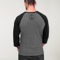 3/4 Sleeve Men T-Shirt Gray/Black Baseball Drifter