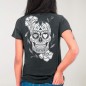 T-shirt Femme Ébène Mexican Skull
