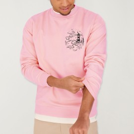 Men Sweatshirt Pink El Faro