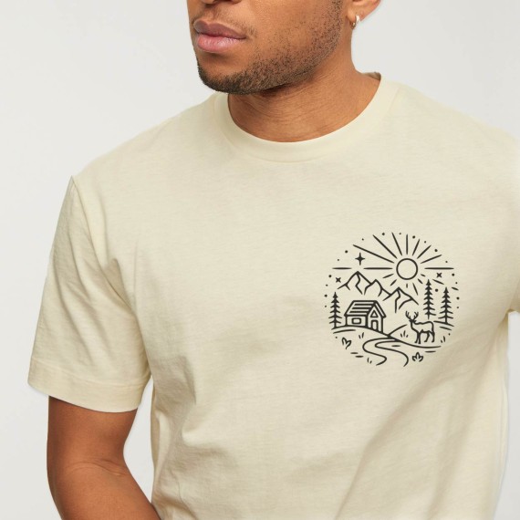 Camiseta de Hombre Camel Into the Wild